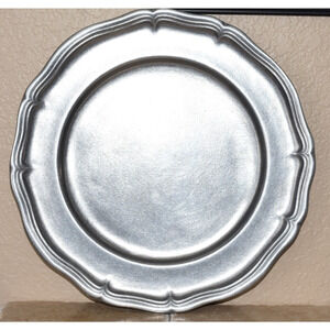 14" Pewter Serving Chop Platter Charger "COUNTRY FRENCH" Wilton Armetale USA